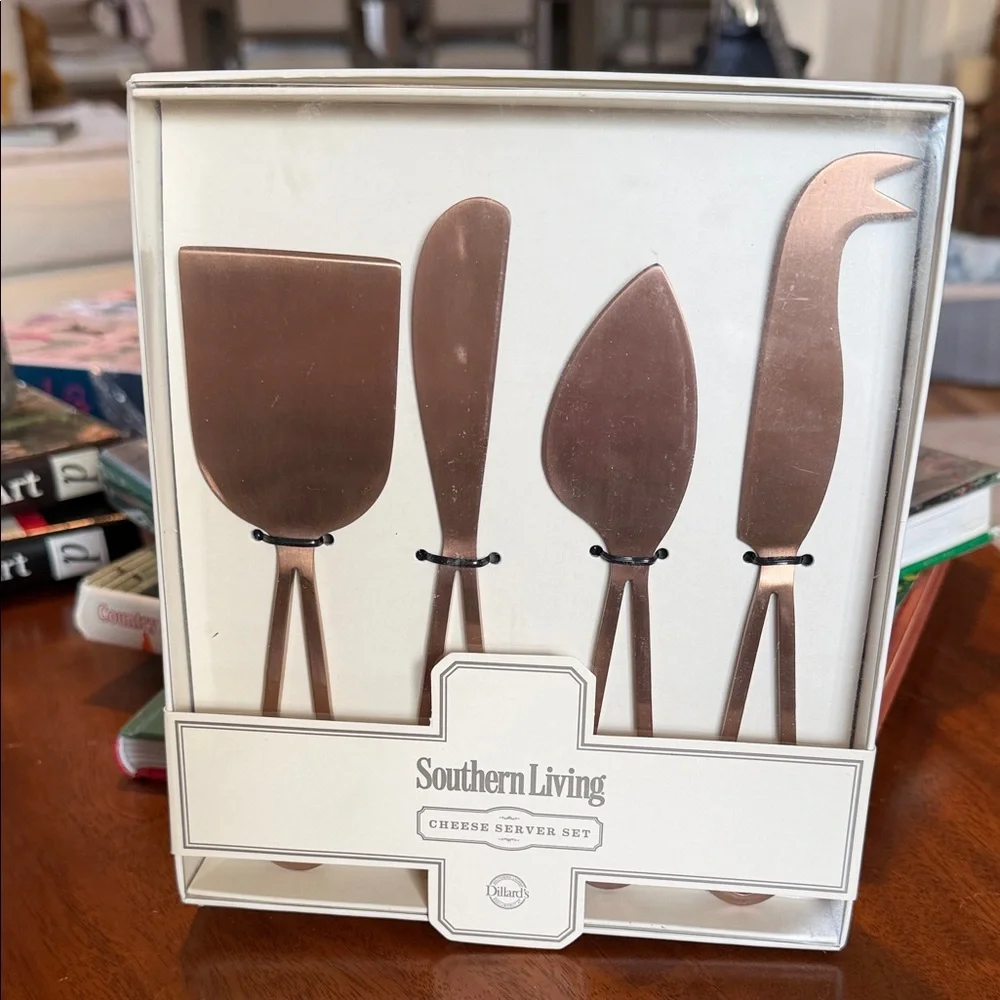 Southern Living Rose Gold Cheese Utensil Set
